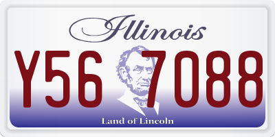 IL license plate Y567088