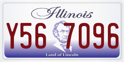 IL license plate Y567096