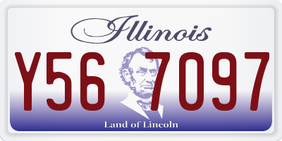 IL license plate Y567097