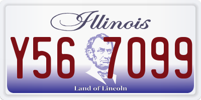 IL license plate Y567099