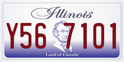 IL license plate Y567101