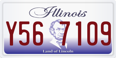 IL license plate Y567109