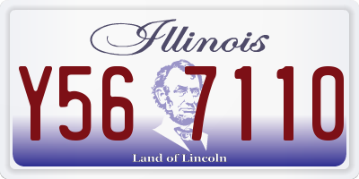 IL license plate Y567110