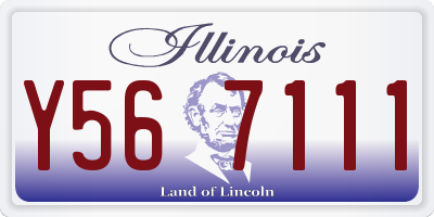 IL license plate Y567111
