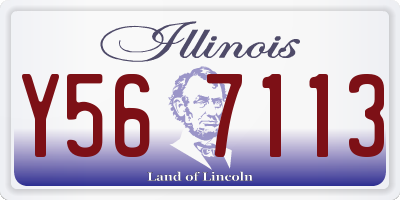 IL license plate Y567113