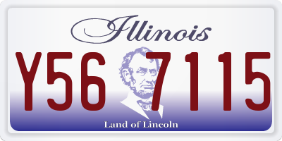 IL license plate Y567115