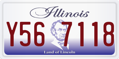 IL license plate Y567118