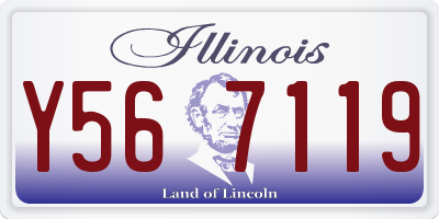 IL license plate Y567119
