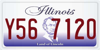 IL license plate Y567120