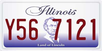 IL license plate Y567121