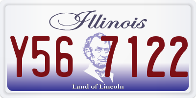 IL license plate Y567122