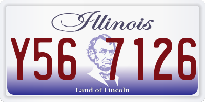 IL license plate Y567126