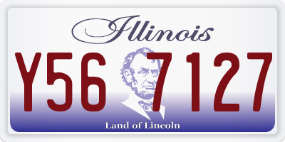 IL license plate Y567127