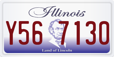 IL license plate Y567130