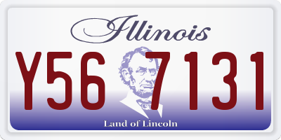 IL license plate Y567131
