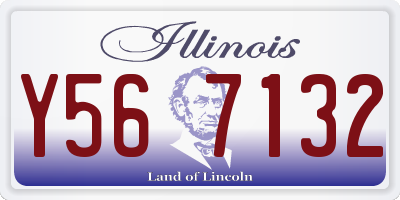IL license plate Y567132