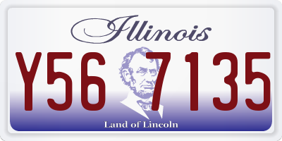 IL license plate Y567135