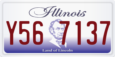 IL license plate Y567137