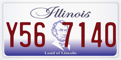 IL license plate Y567140