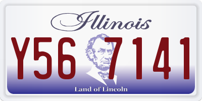 IL license plate Y567141