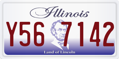 IL license plate Y567142
