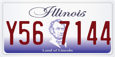 IL license plate Y567144