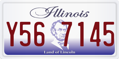 IL license plate Y567145