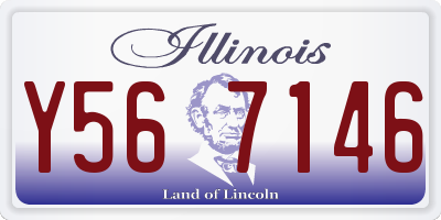 IL license plate Y567146