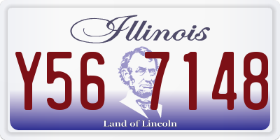 IL license plate Y567148