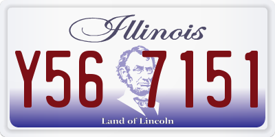 IL license plate Y567151