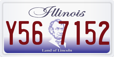IL license plate Y567152