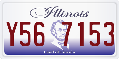 IL license plate Y567153