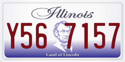 IL license plate Y567157