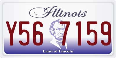IL license plate Y567159