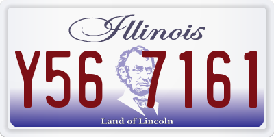 IL license plate Y567161