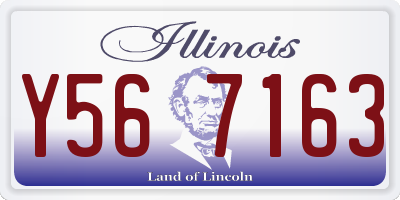 IL license plate Y567163