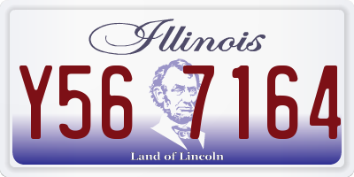 IL license plate Y567164