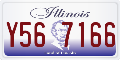IL license plate Y567166