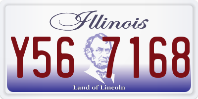 IL license plate Y567168