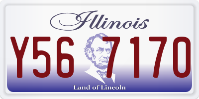 IL license plate Y567170