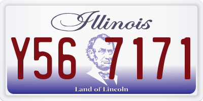 IL license plate Y567171