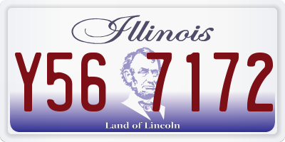 IL license plate Y567172