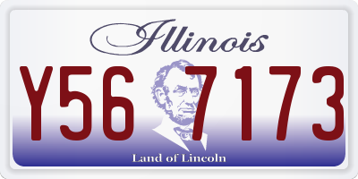 IL license plate Y567173