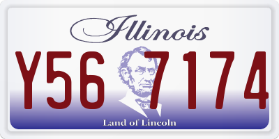 IL license plate Y567174