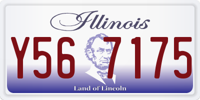 IL license plate Y567175