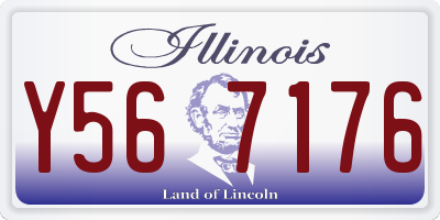 IL license plate Y567176