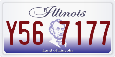 IL license plate Y567177
