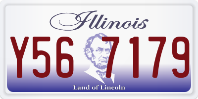 IL license plate Y567179