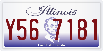 IL license plate Y567181