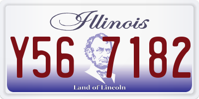 IL license plate Y567182